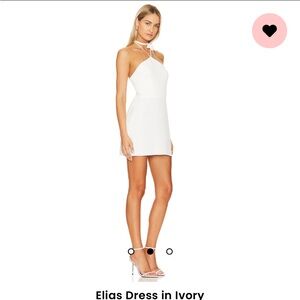NWOT AMANDA UPRICHARD ELIAS DRESS IVORY SIZE M